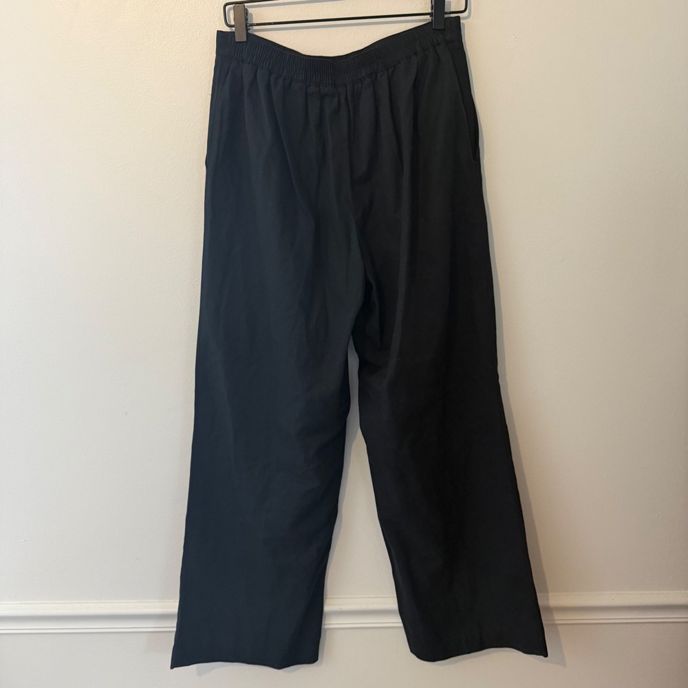 Madewell women's Pull-On Wide-Leg Pants Trousers Elastic Back  M - Picture 9 of 11